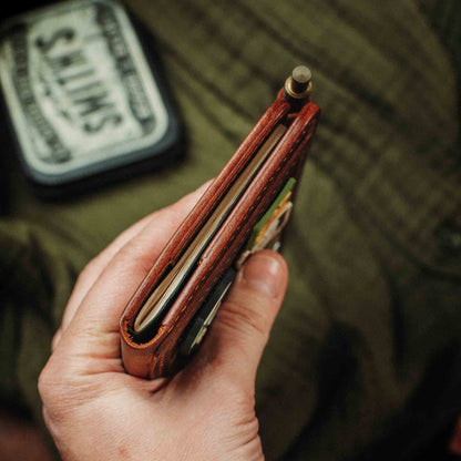 Pirate Goods Passport Travel Wallet - Quartermaster v2 | Leather Velcro Organizer | Field Notes Holder