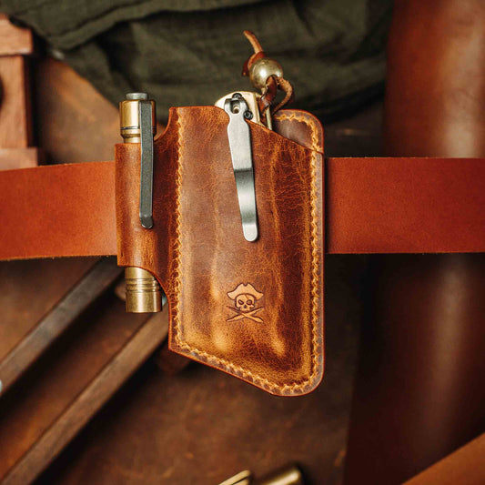 Pirate Goods Belt Knife Sheath - Sailor v4 | Leather EDC | Knife Holder