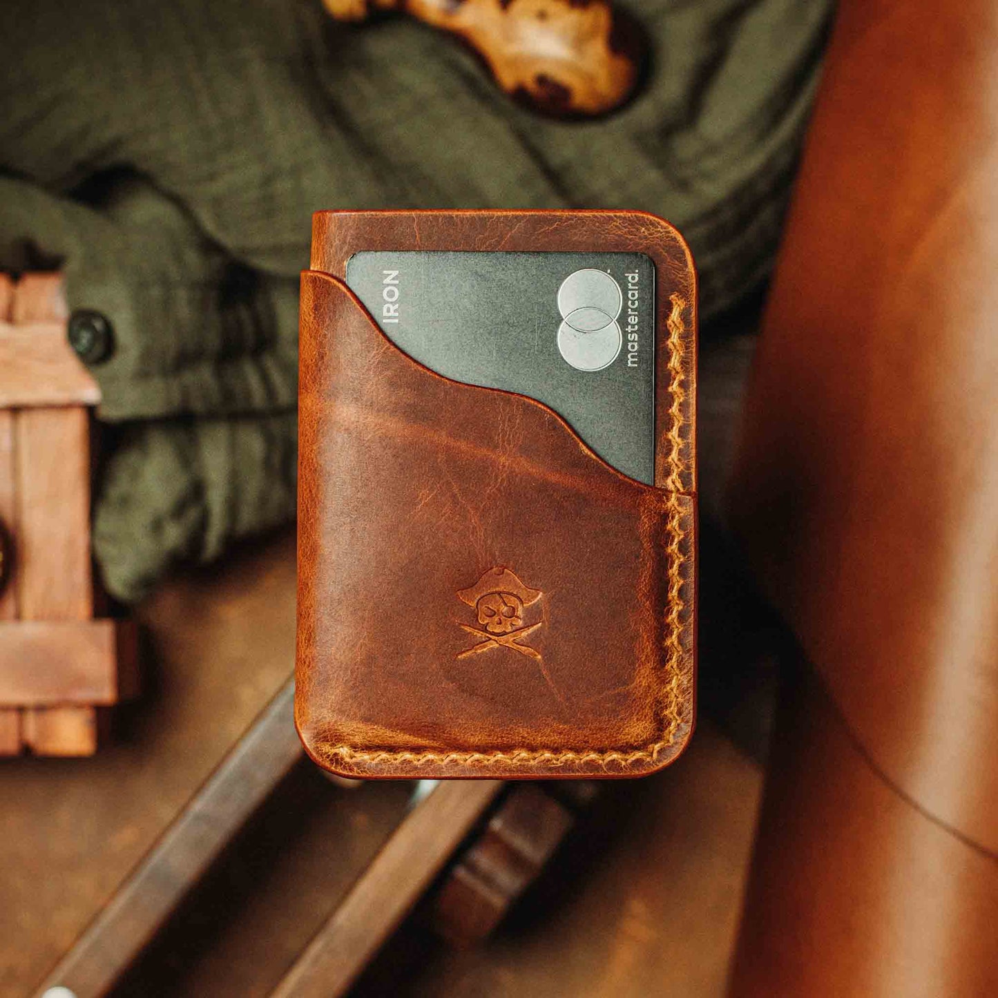 Pirate Goods Slim Card Holder - Venturer v2 | Minimalist Leather Wallet | EDC