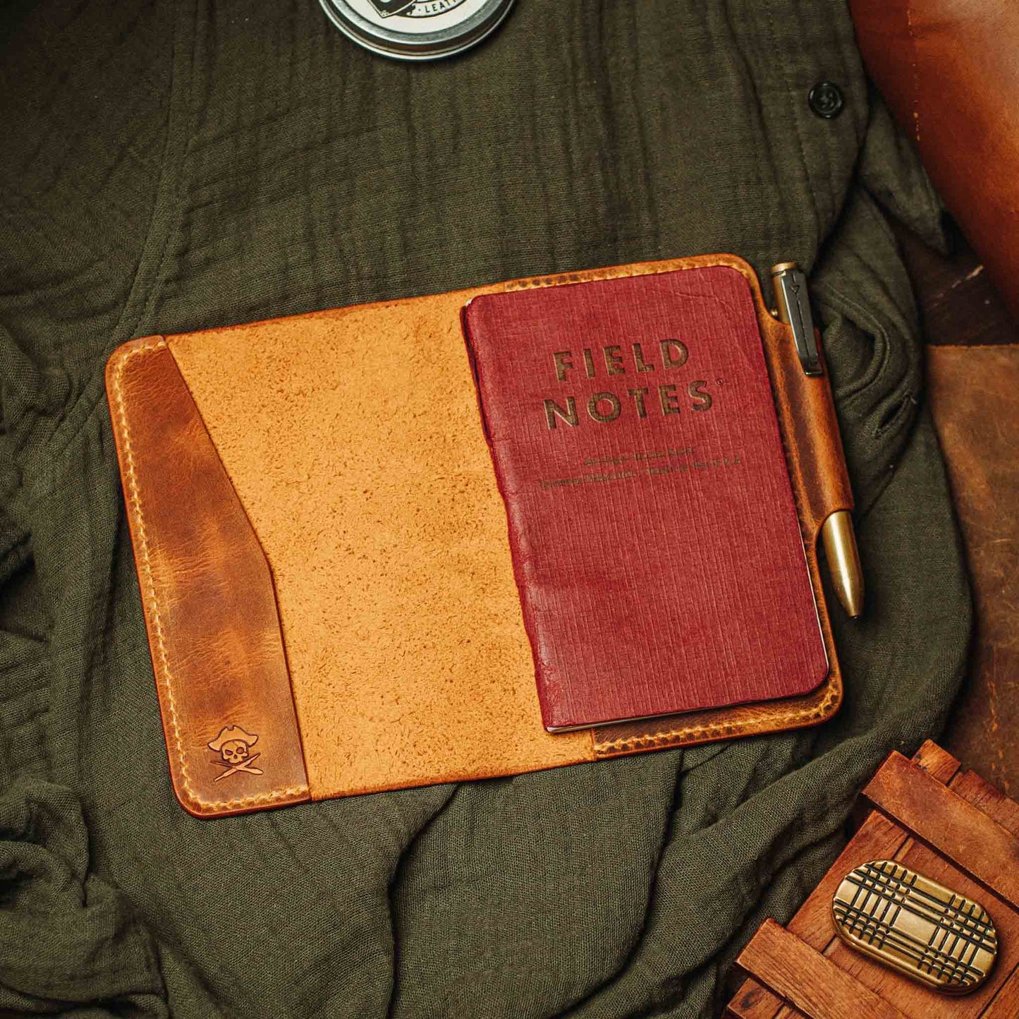 Pirate Goods Field Notes Cover - Navigator | Leather Journal Holder | EDC