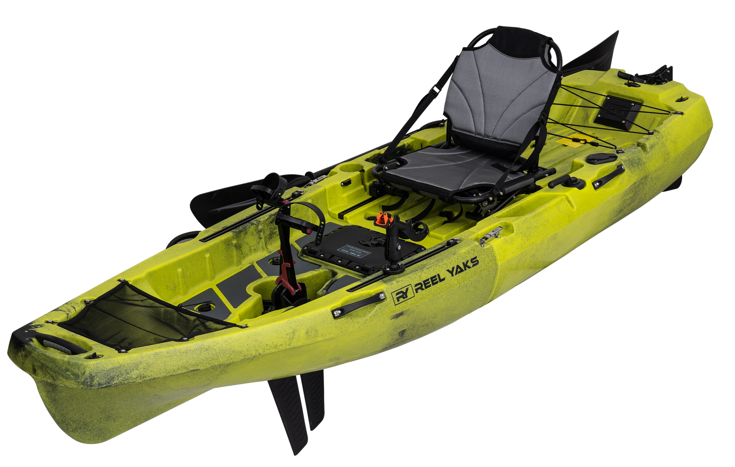 ReelYaks 10ft Radar Modular Fin Drive Pedal Fishing Kayak | 430lbs Capacity | 2 Piece