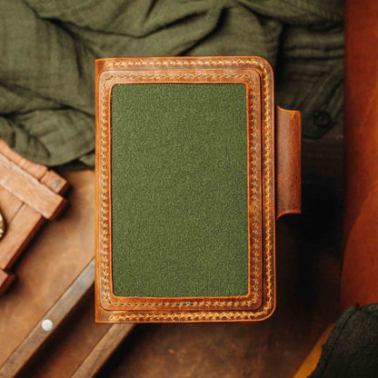 Pirate Goods Passport Travel Wallet - Quartermaster v2 | Leather Velcro Organizer | Field Notes Holder