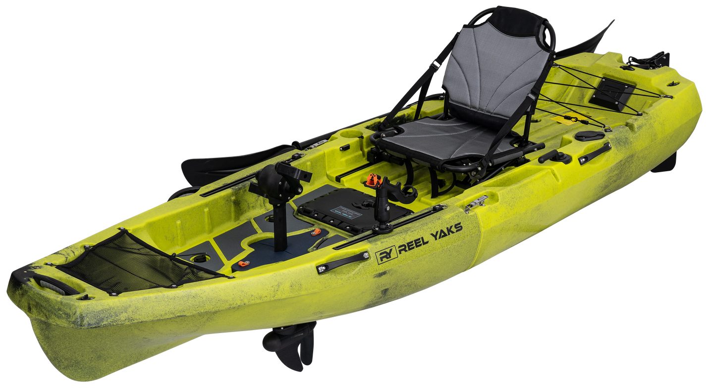 ReelYaks 10ft Radar Modular Propeller Drive Pedal Fishing Kayak | 430lbs Capacity | 2 Piece