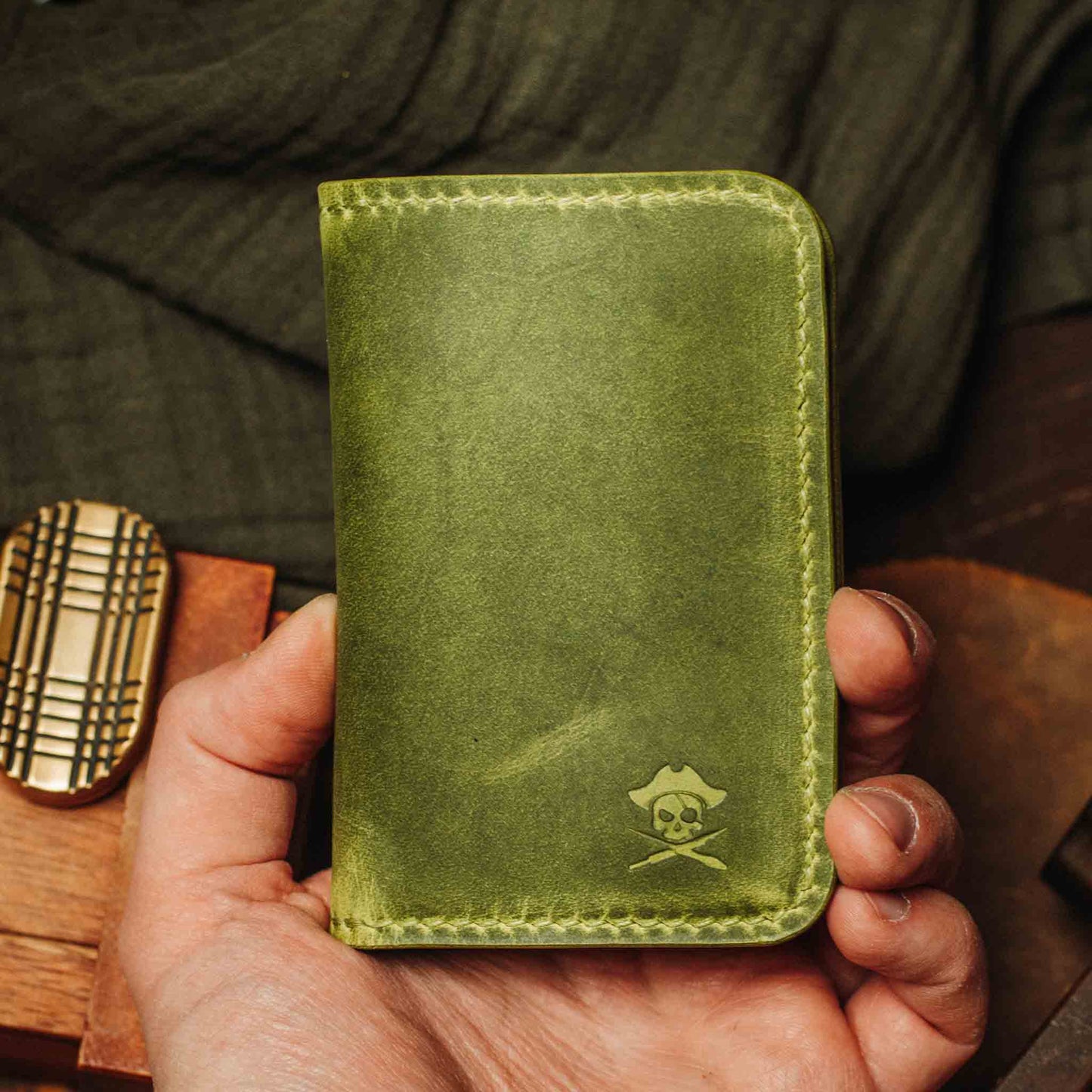 Pirate Goods Slim Bifold Wallet - Buccaneer | Minimalist Card Holder | Handcrafted EDC