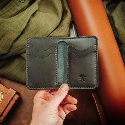 Pirate Goods Slim Bifold Wallet - Buccaneer | Minimalist Card Holder | Handcrafted EDC