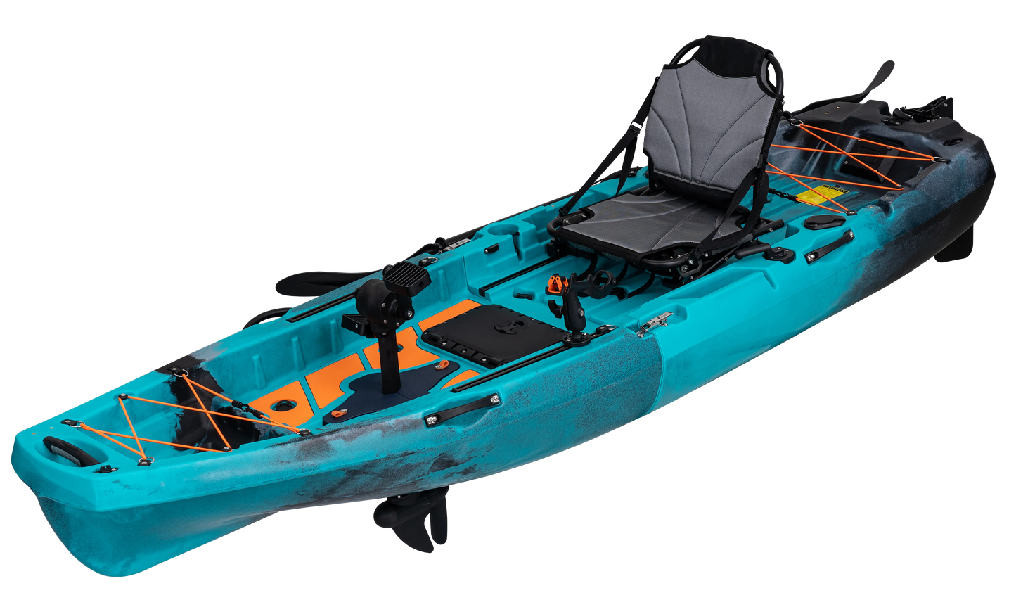 ReelYaks 10ft Radar Modular Propeller Drive Pedal Fishing Kayak | 430lbs Capacity | 2 Piece