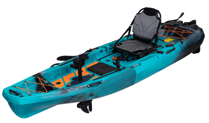 ReelYaks 10ft Radar Modular Propeller Drive Pedal Fishing Kayak | 430lbs Capacity | 2 Piece