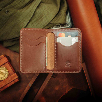 Pirate Goods Slim Bifold Wallet - Buccaneer | Minimalist Card Holder | Handcrafted EDC
