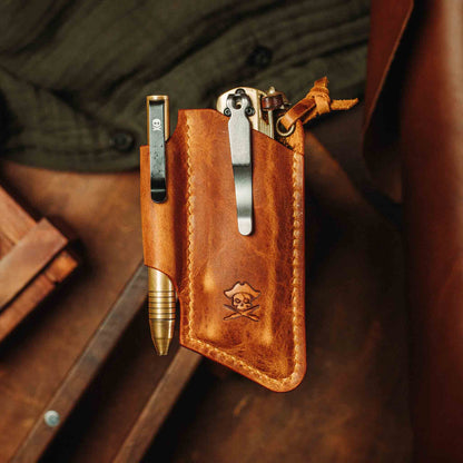 Pirate Goods Knife Sheath - Sailor v3 | Leather EDC | Pocket Knife Holder