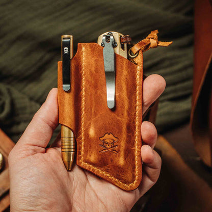 Pirate Goods Knife Sheath - Sailor v3 | Leather EDC | Pocket Knife Holder