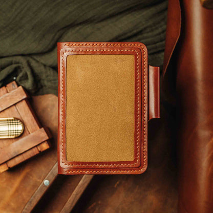 Pirate Goods Passport Travel Wallet - Quartermaster v2 | Leather Velcro Organizer | Field Notes Holder