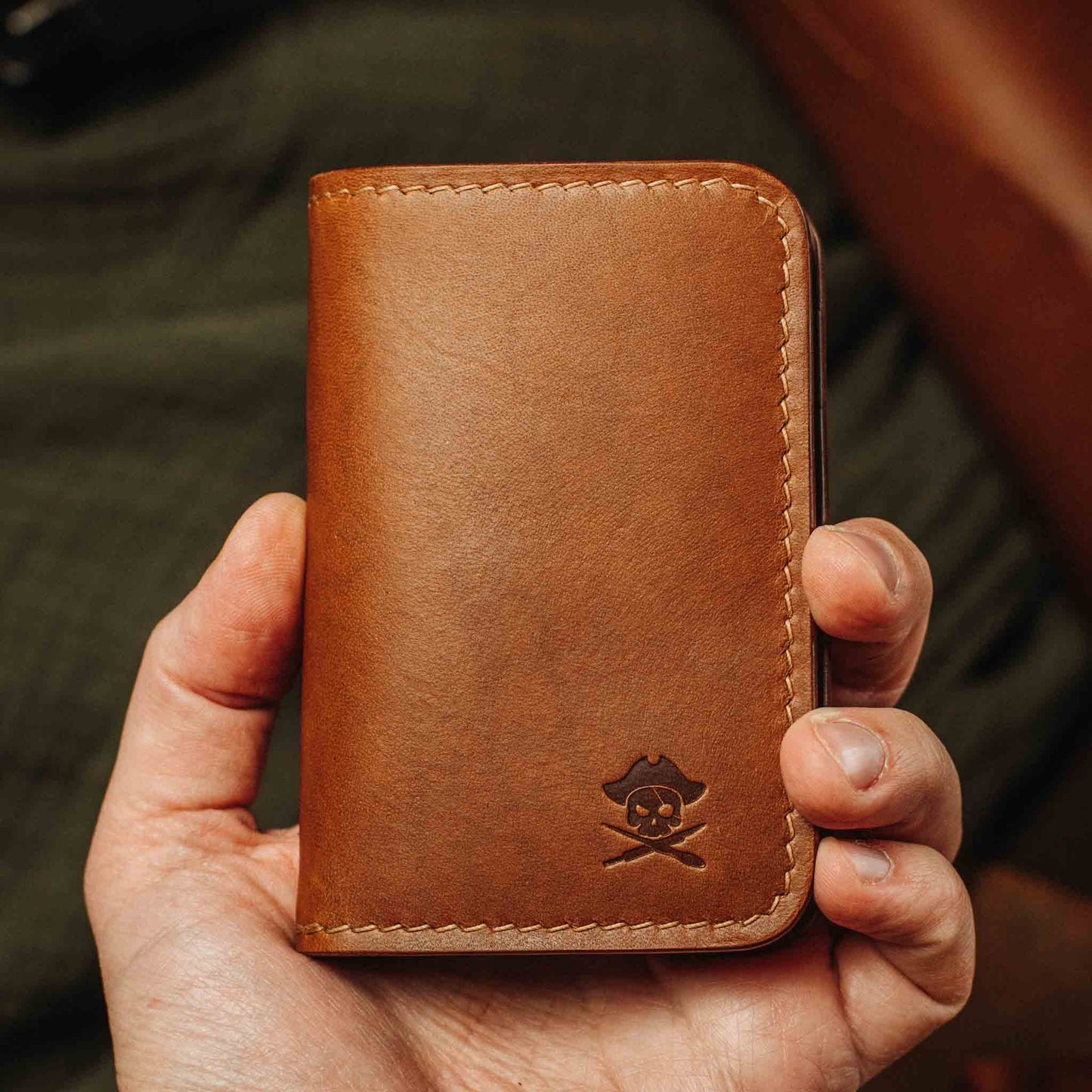 Pirate Goods Slim Bifold Wallet - Buccaneer | Minimalist Card Holder | Handcrafted EDC