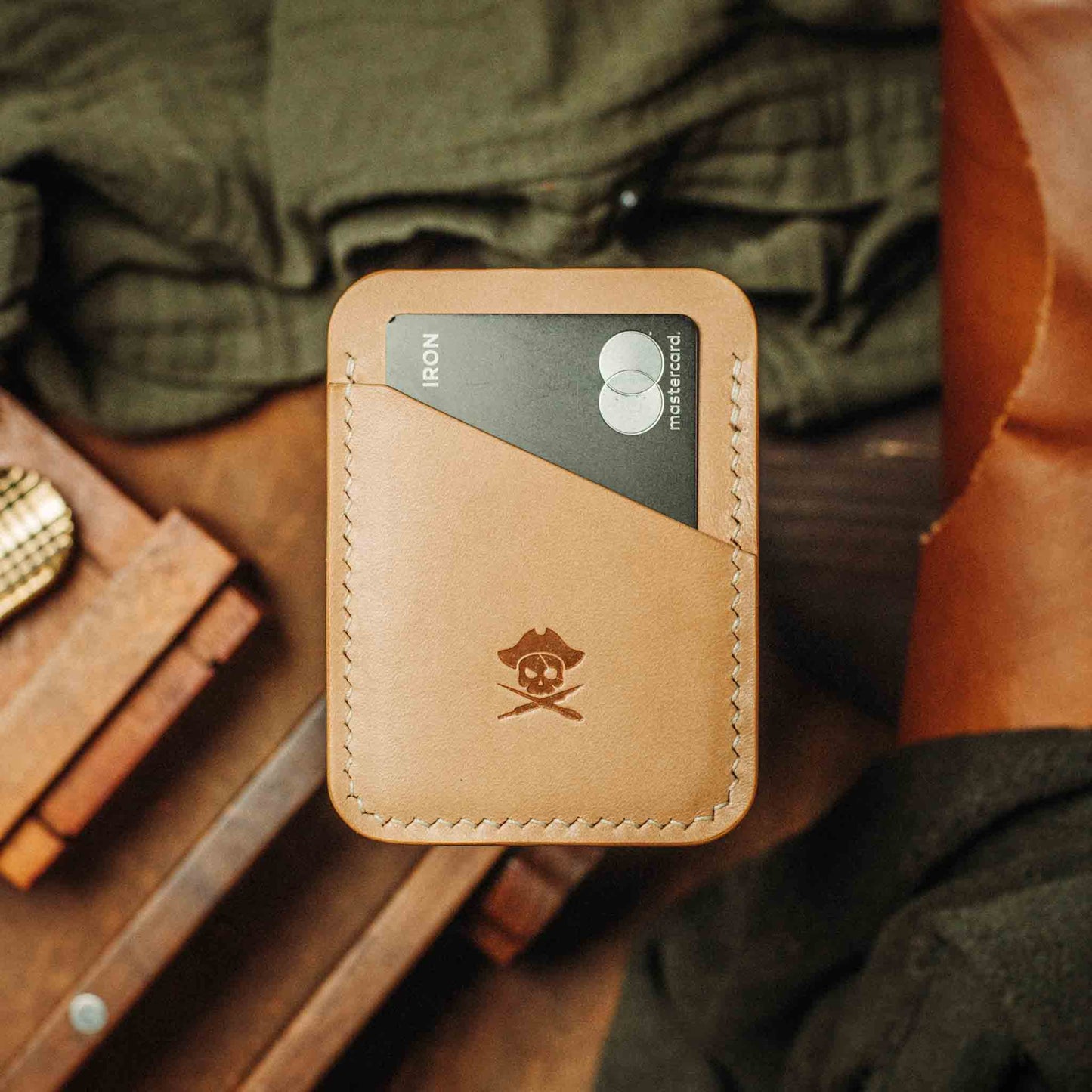 Pirate Goods Slim Leather Wallet - Boatswain v3 | Minimalist Card Holder | EDC