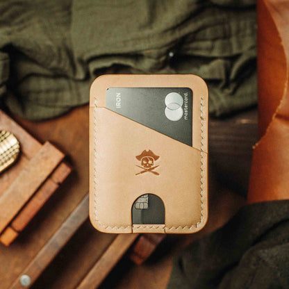 Pirate Goods Minimalist Leather Wallet - Boatswain v4 | Slim Card Holder | EDC