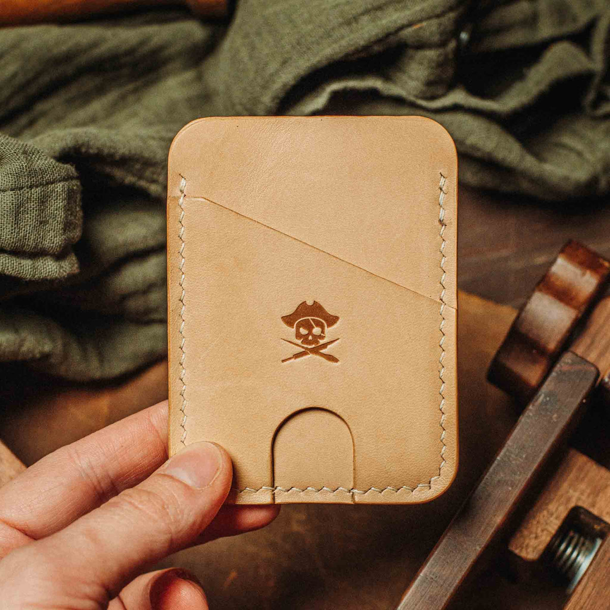 Pirate Goods Minimalist Leather Wallet - Boatswain v4 | Slim Card Holder | EDC