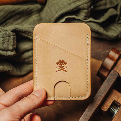 Pirate Goods Minimalist Leather Wallet - Boatswain v4 | Slim Card Holder | EDC