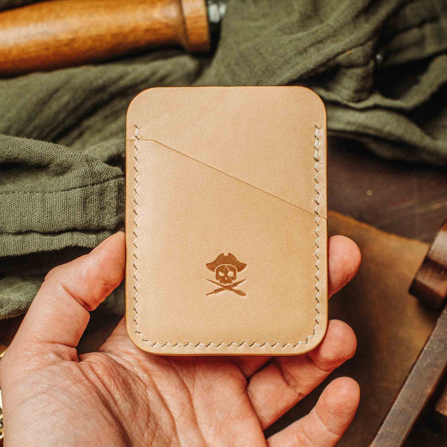 Pirate Goods Slim Leather Wallet - Boatswain v3 | Minimalist Card Holder | EDC
