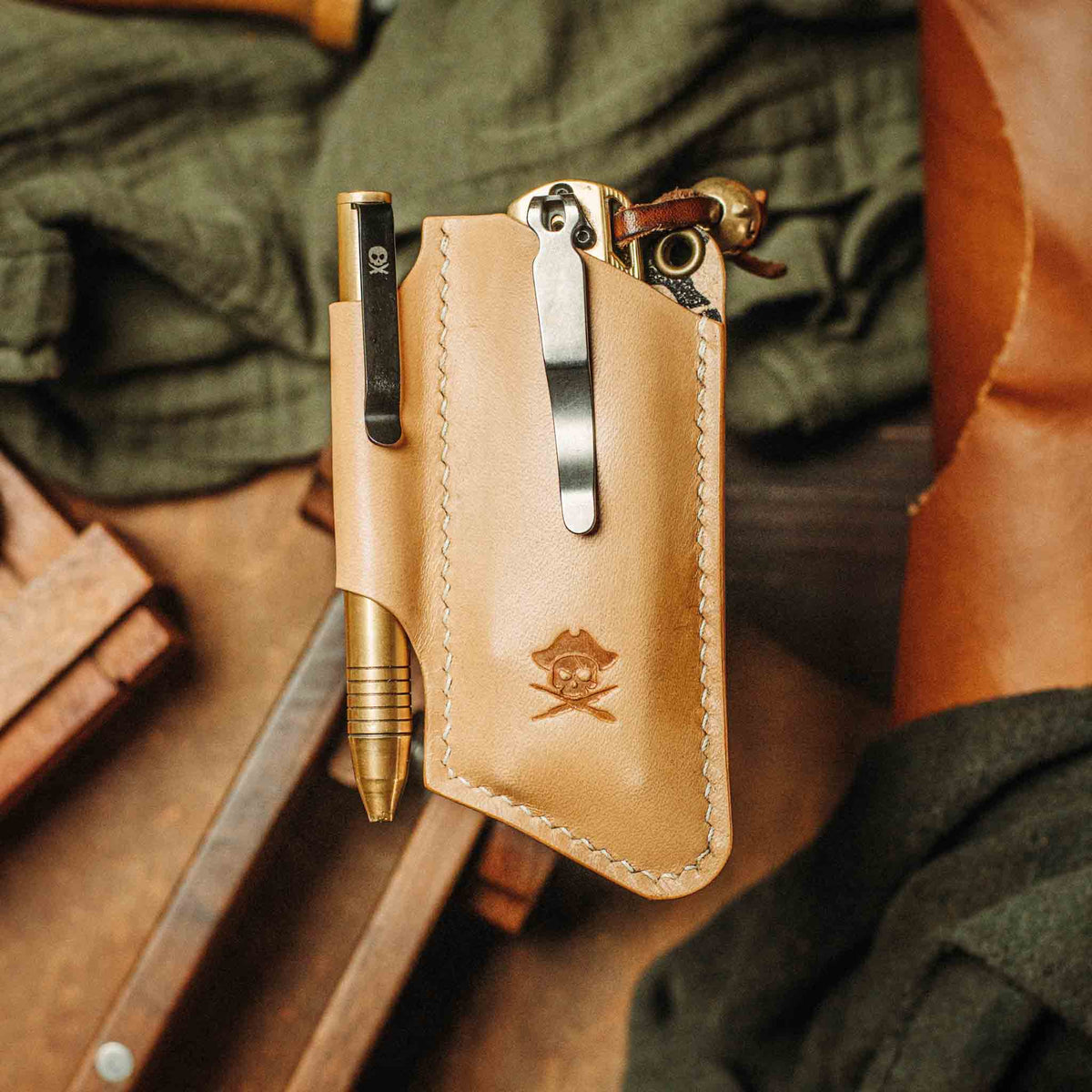 Pirate Goods Knife Sheath - Sailor v3 | Leather EDC | Pocket Knife Holder