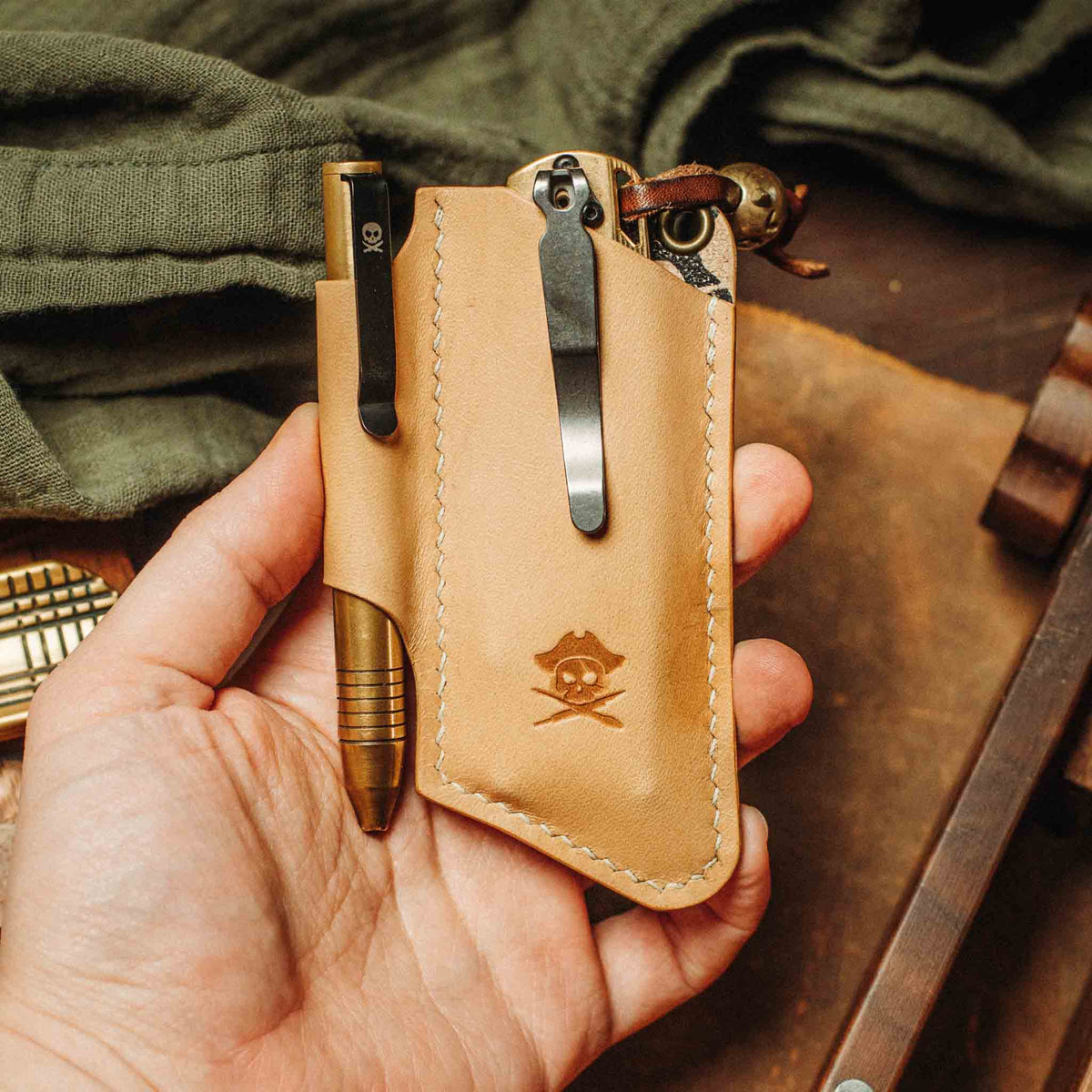 Pirate Goods Knife Sheath - Sailor v3 | Leather EDC | Pocket Knife Holder