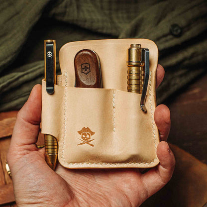 Pirate Goods EDC Pocket Organizer - First Mate | Leather Pocket Carrier