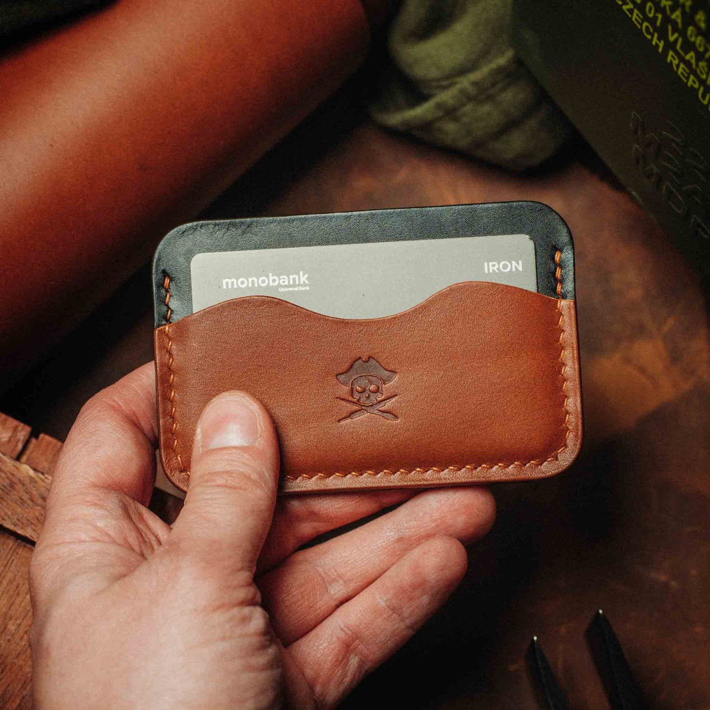 Pirate Goods Minimalist Wallet - Drunken Boatswain v2 | Slim Leather | EDC
