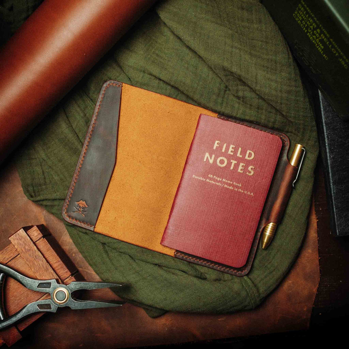 Pirate Goods Field Notes Cover - Navigator | Leather Journal Holder | EDC