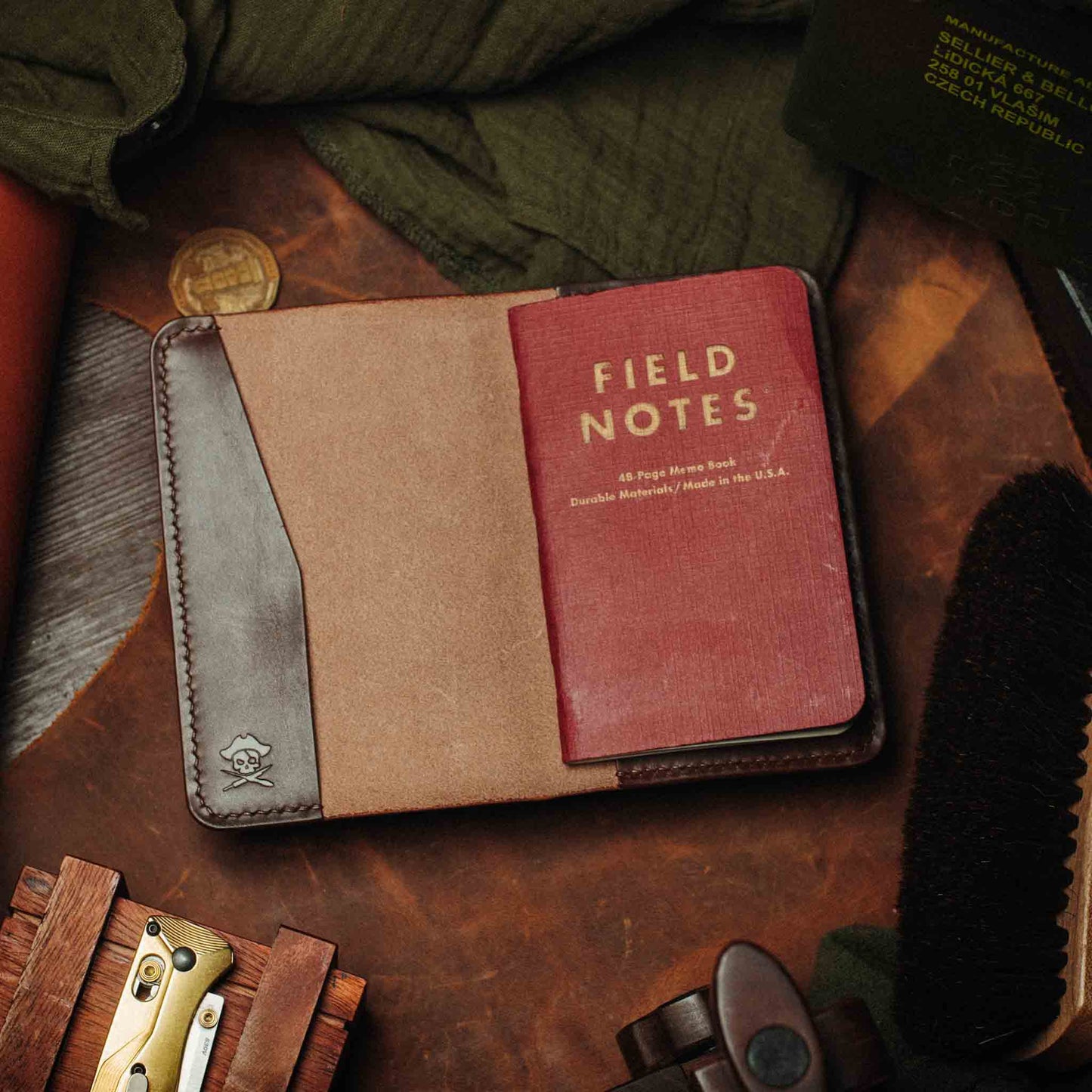 Pirate Goods Field Notes Cover - Navigator | Leather Journal Holder | EDC