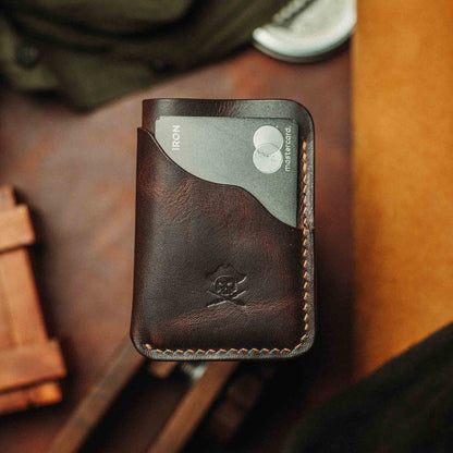 Pirate Goods Slim Card Holder - Venturer v2 | Minimalist Leather Wallet | EDC