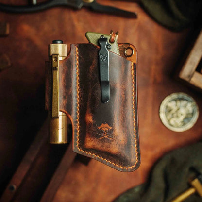 Pirate Goods Knife Sheath - Sailor v3 | Leather EDC | Pocket Knife Holder