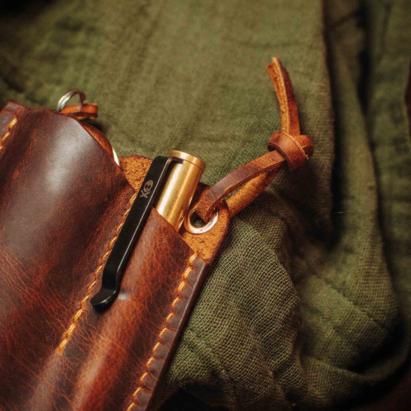Pirate Goods EDC Pocket Organizer - First Mate v3 | Leather Pocket Carrier