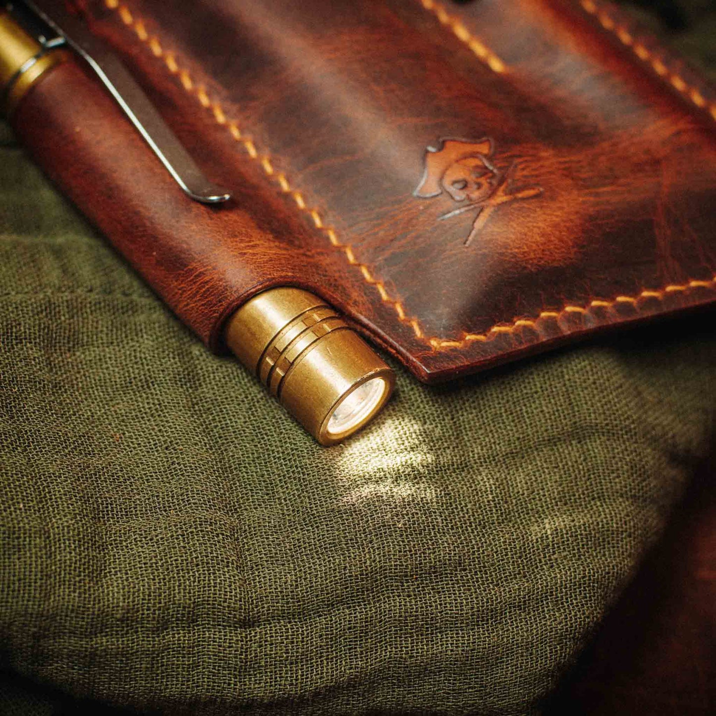 Pirate Goods EDC Pocket Organizer - First Mate v3 | Leather Pocket Carrier
