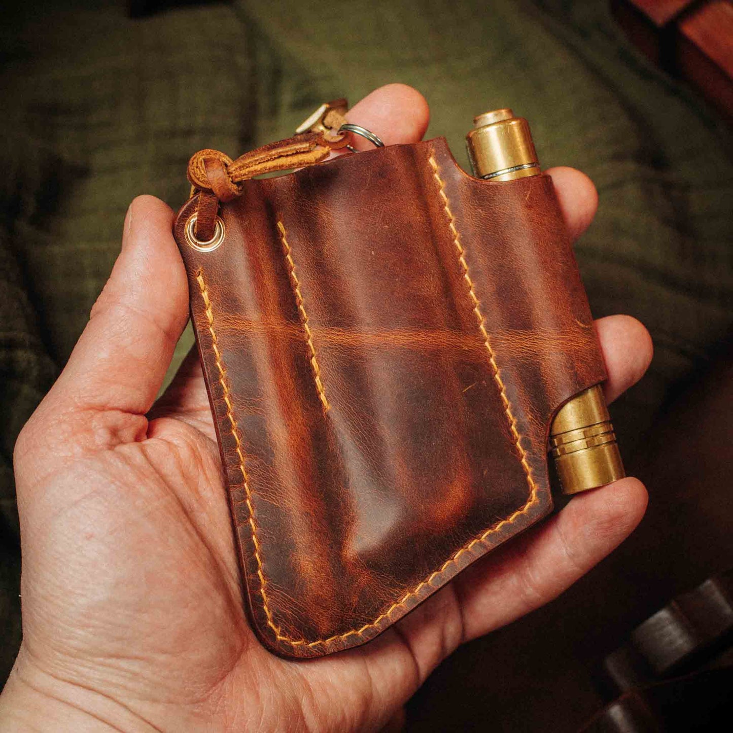 Pirate Goods EDC Pocket Organizer - First Mate v3 | Leather Pocket Carrier