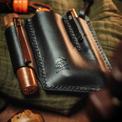 Pirate Goods EDC Pocket Organizer - First Mate v3 | Leather Pocket Carrier