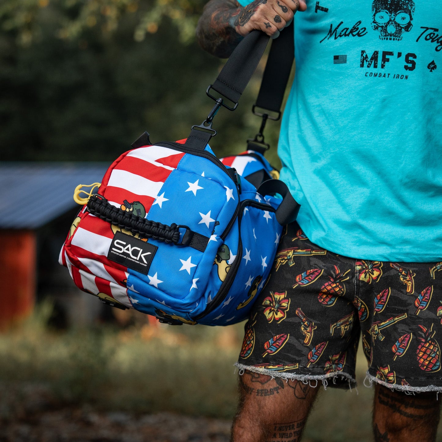 Combat Iron Apparel 50L Sack™ Duffle Hybrid Double Carry Bag