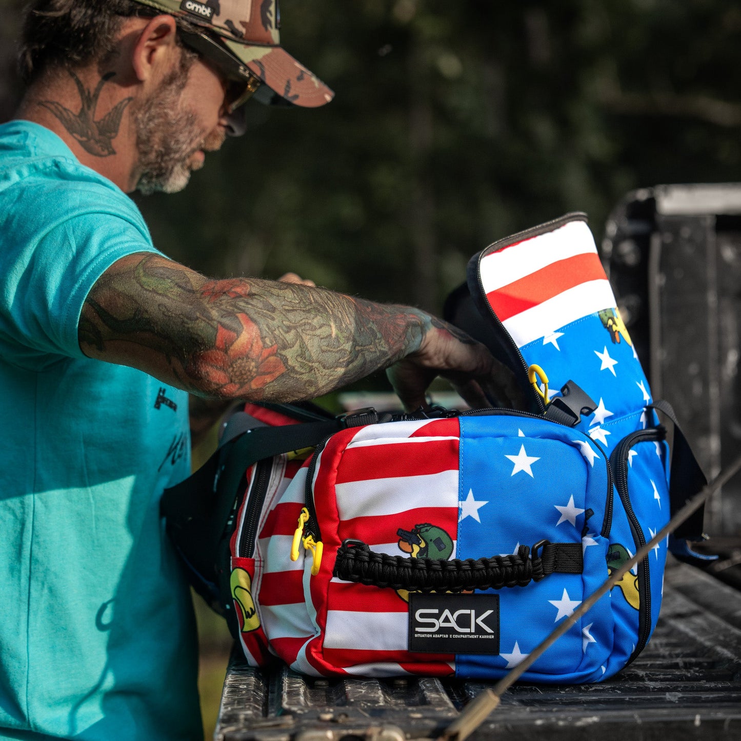 Combat Iron Apparel 50L Sack™ Duffle Hybrid Double Carry Bag