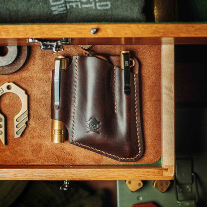 Pirate Goods EDC Pocket Organizer - First Mate v3 | Leather Pocket Carrier