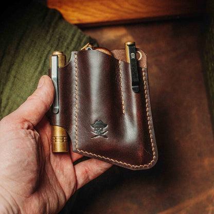 Pirate Goods EDC Pocket Organizer - First Mate v3 | Leather Pocket Carrier