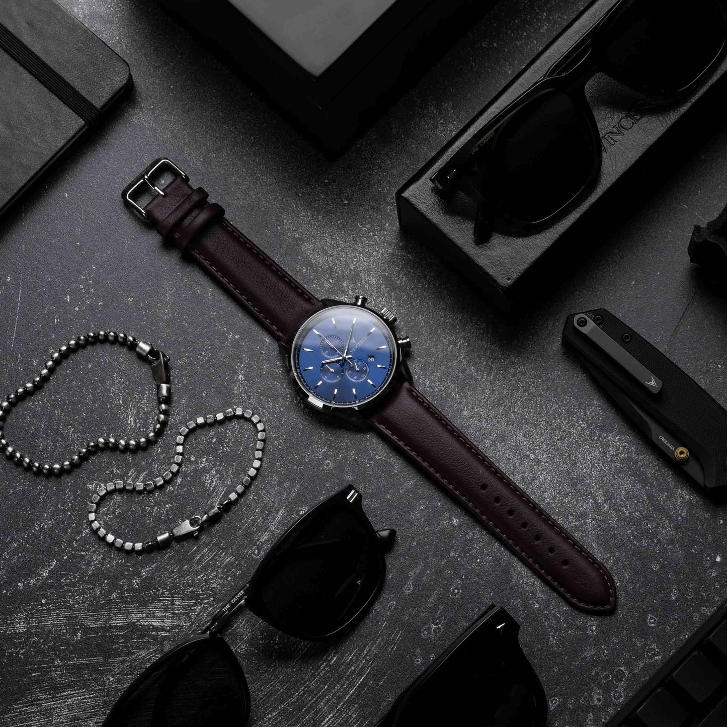 Vincero The Chrono S2 - Blue/Brown