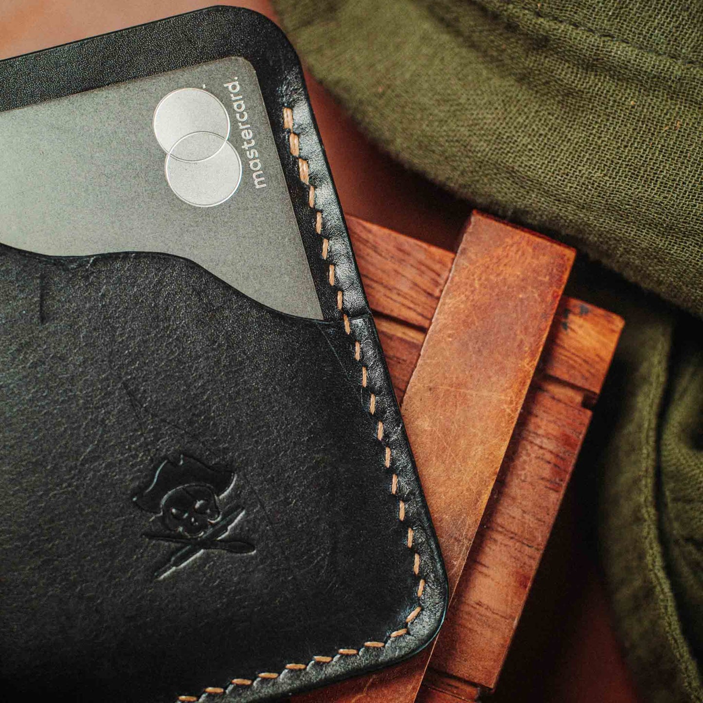 Pirate Goods Slim Card Holder - Venturer v2 | Minimalist Leather Wallet | EDC