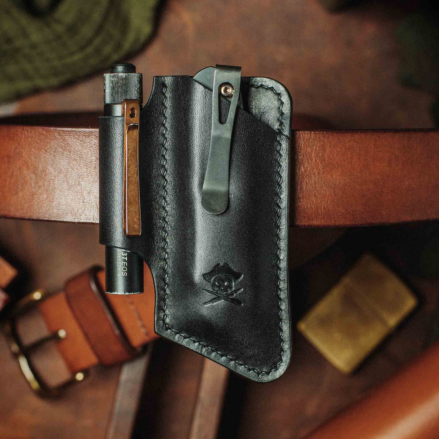 Pirate Goods Belt Knife Sheath - Sailor v4 | Leather EDC | Knife Holder