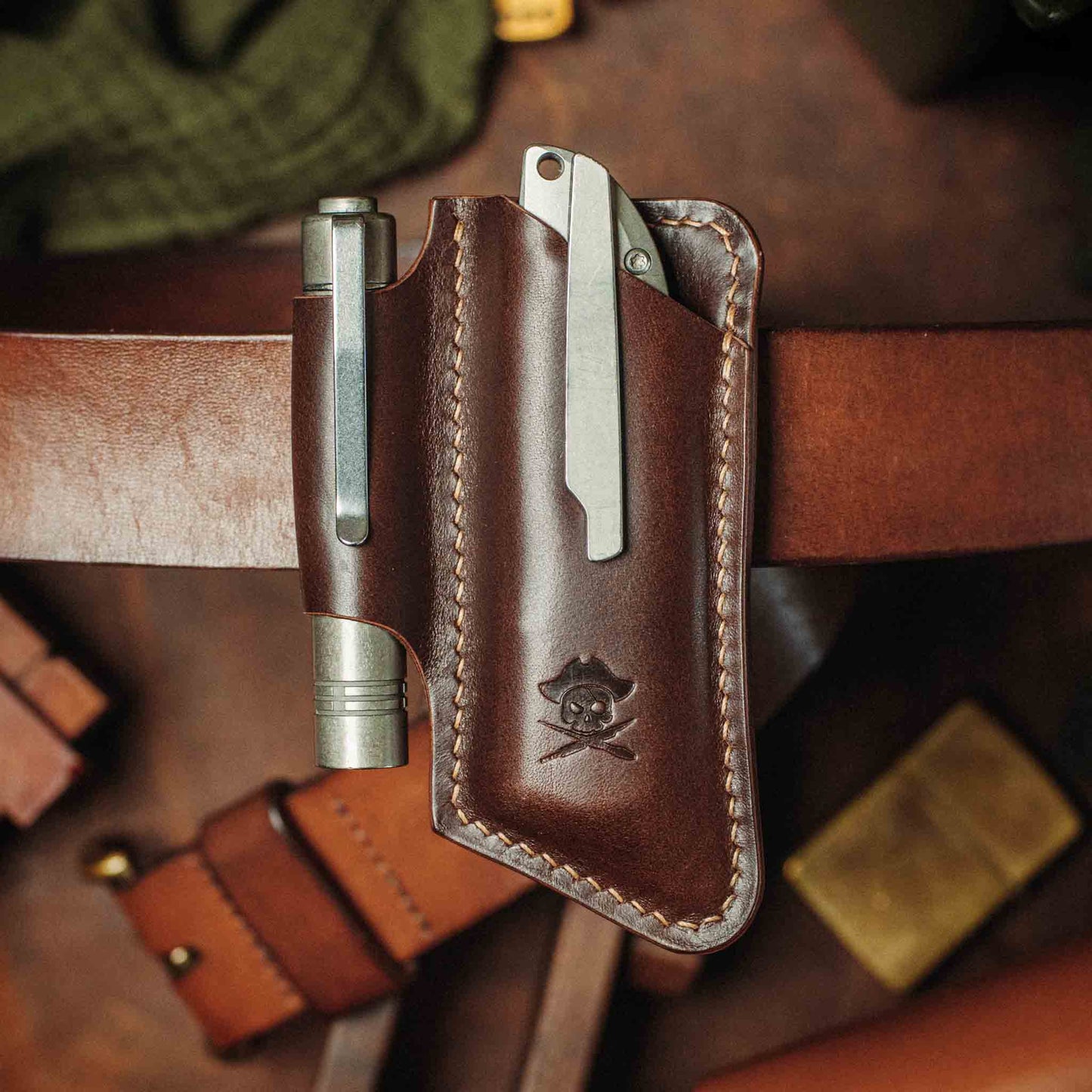 Pirate Goods Belt Knife Sheath - Sailor v4 | Leather EDC | Knife Holder