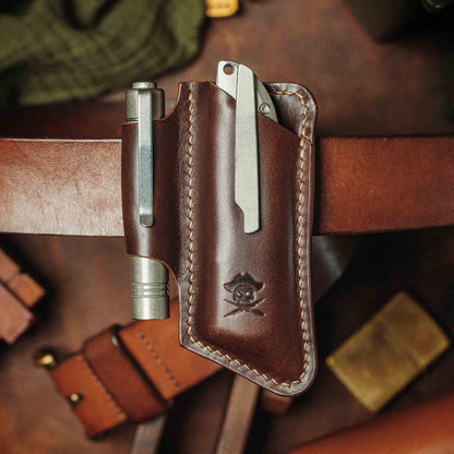 Pirate Goods Belt Knife Sheath - Sailor v4 | Leather EDC | Knife Holder