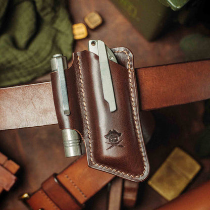Pirate Goods Belt Knife Sheath - Sailor v4 | Leather EDC | Knife Holder