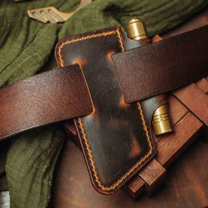 Pirate Goods Belt Knife Sheath - Sailor v4 | Leather EDC | Knife Holder