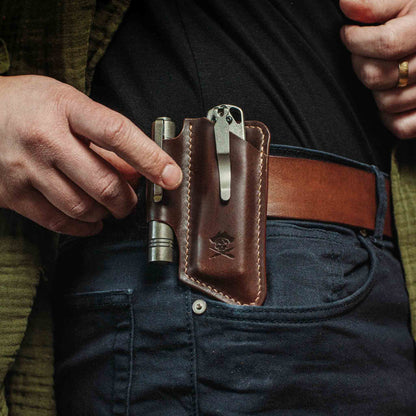Pirate Goods Belt Knife Sheath - Sailor v4 | Leather EDC | Knife Holder