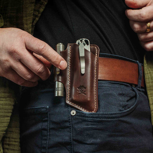 Pirate Goods Belt Knife Sheath - Sailor v4 | Leather EDC | Knife Holder
