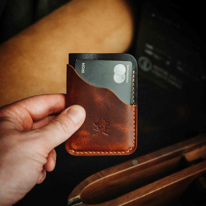 Pirate Goods Slim Card Holder - Venturer v2 | Minimalist Leather Wallet | EDC