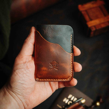 Pirate Goods Slim Card Holder - Venturer v2 | Minimalist Leather Wallet | EDC