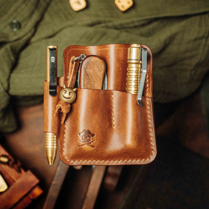 Pirate Goods EDC Pocket Organizer - First Mate | Leather Pocket Carrier