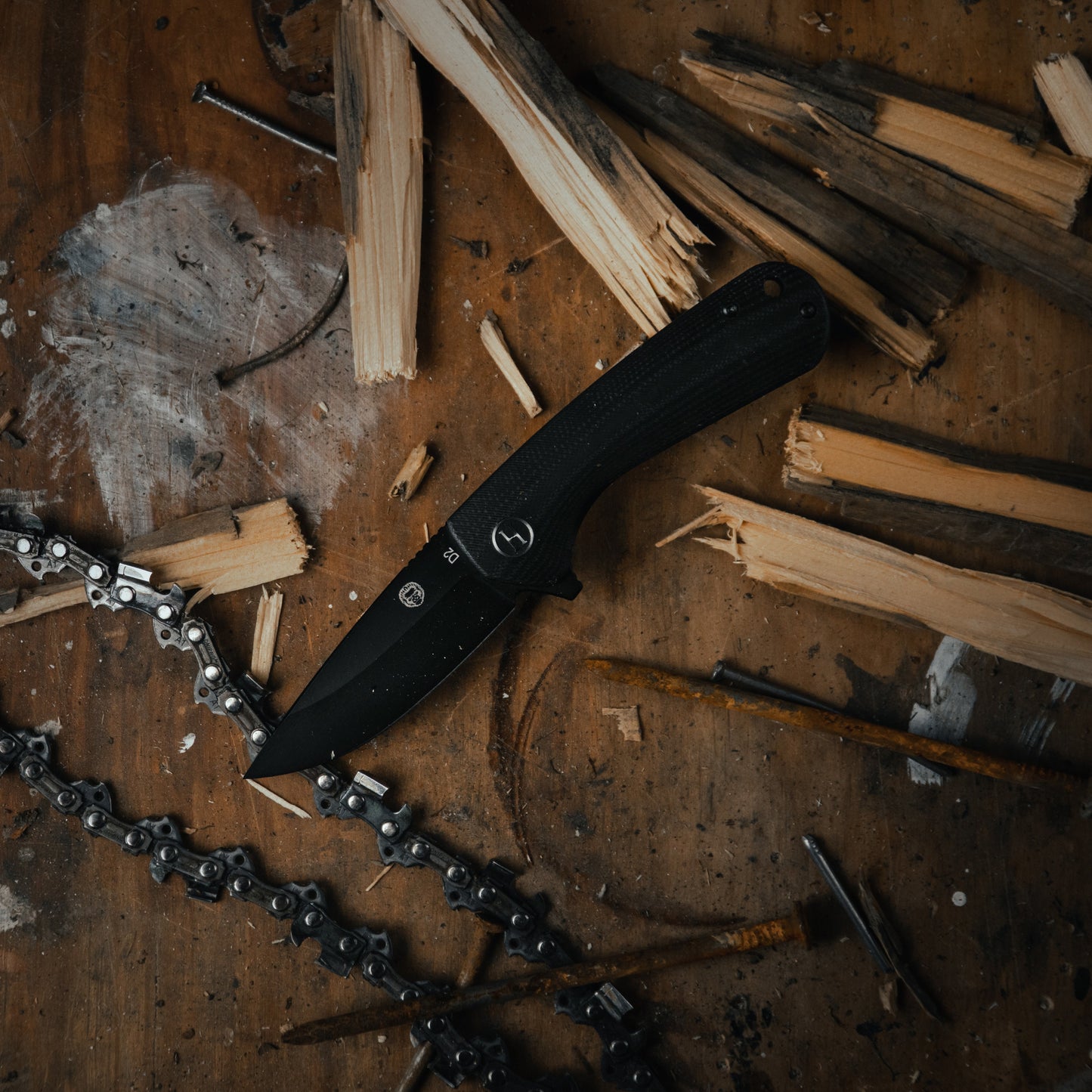 Holtzman's Survival The Peasant Folding Pocket Knife Giftset for Men and Women (Black and Blue)